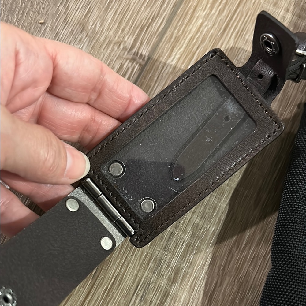 TUMI Alpha Bravo Beale Black and Brown Crossbody Bag - Picture 7 of 16
